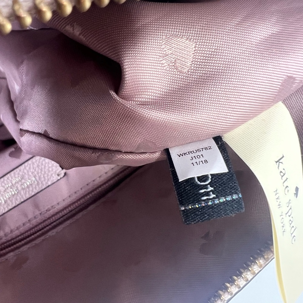 Kate Spade New York Larchmont Avenue Studded Mini Layla Satchel in Warm Beige - Picture 15 of 15